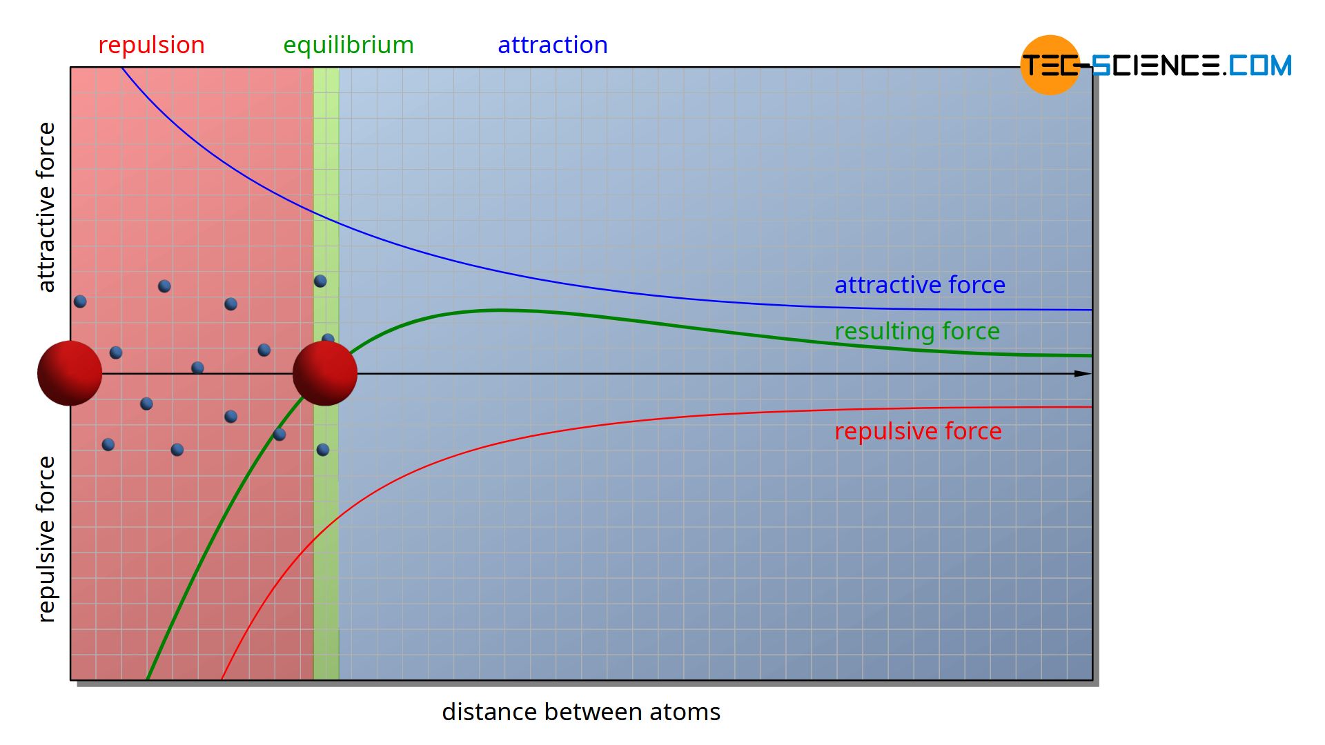 Acting forces on the metal ions