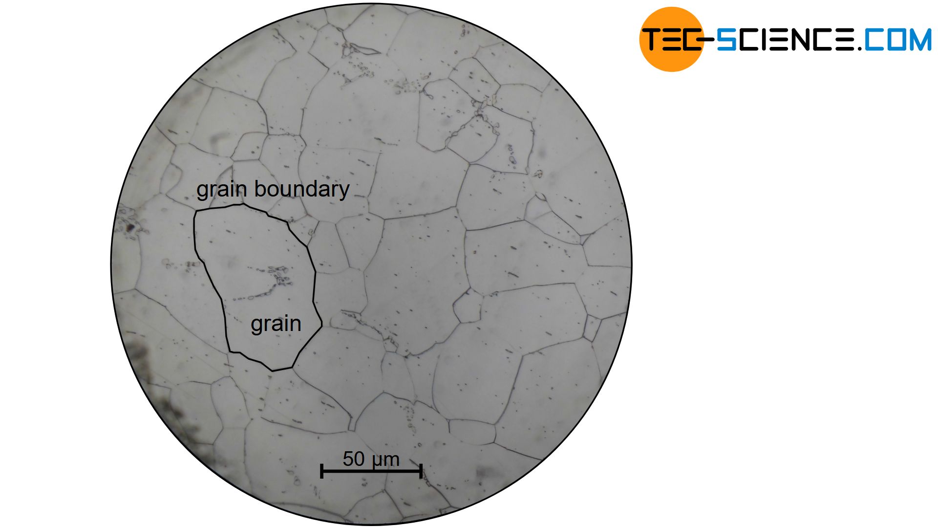 Microstructure of polycrystalline iron