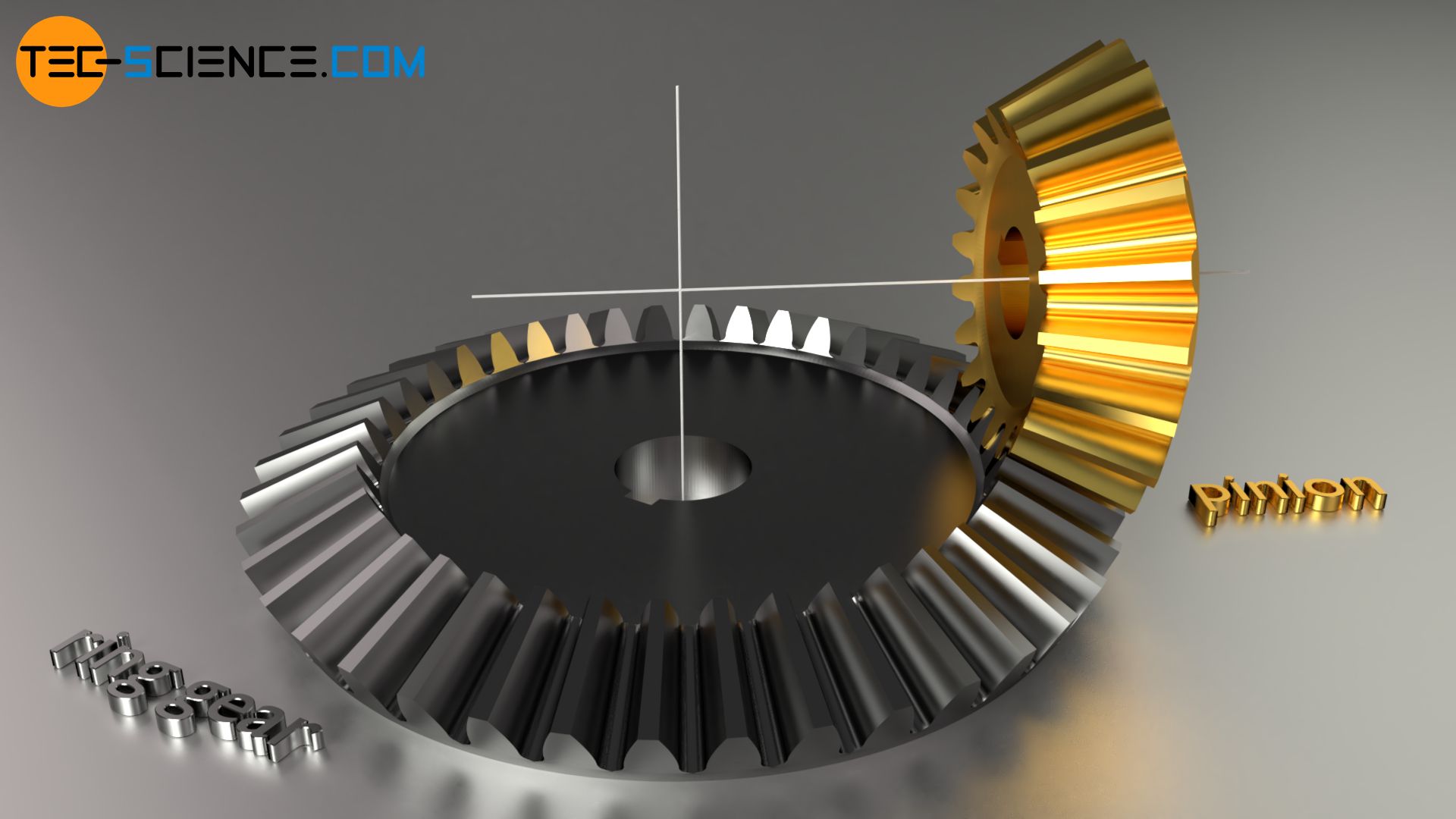 Pinion and gear of a bevel gearbox