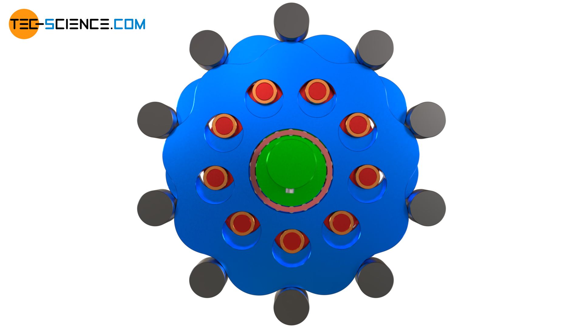 Cycloidal drive with two discs