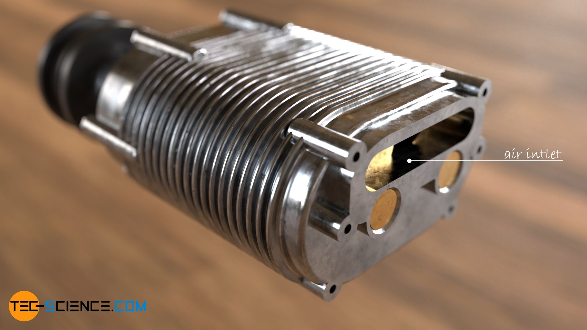 Air inlet of a Roots-type supercharger