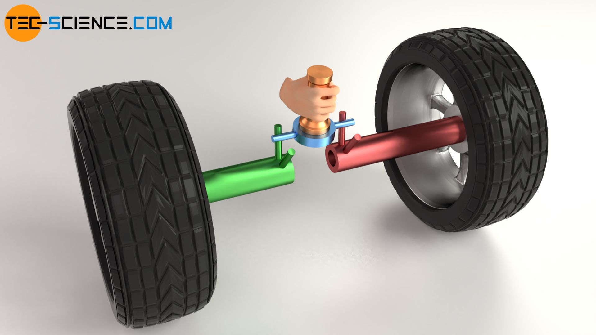 How does a differential gear work? - tec-science