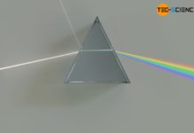 Light refraction in a prism (dispersion)
