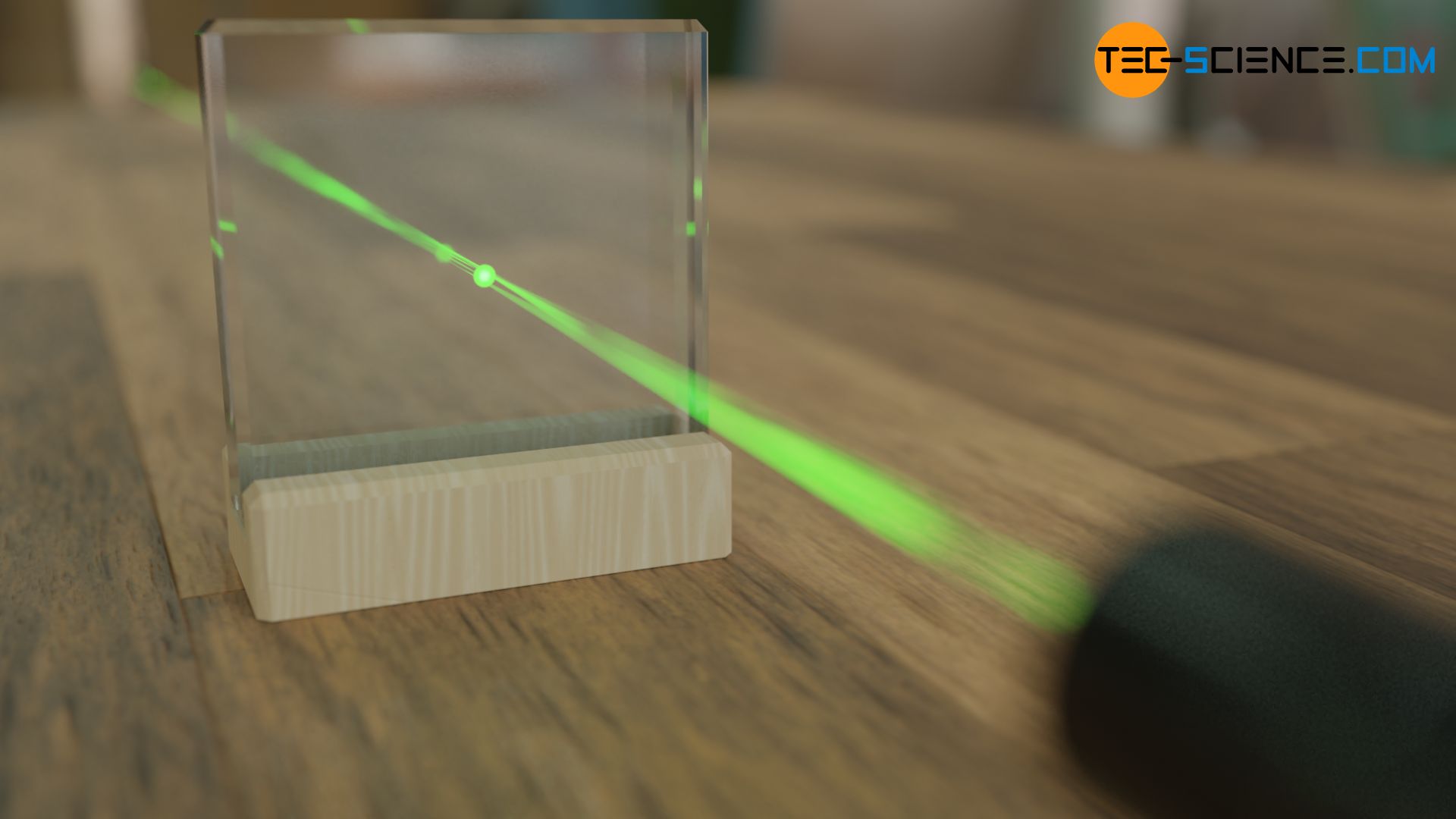 Transmission of light through glass