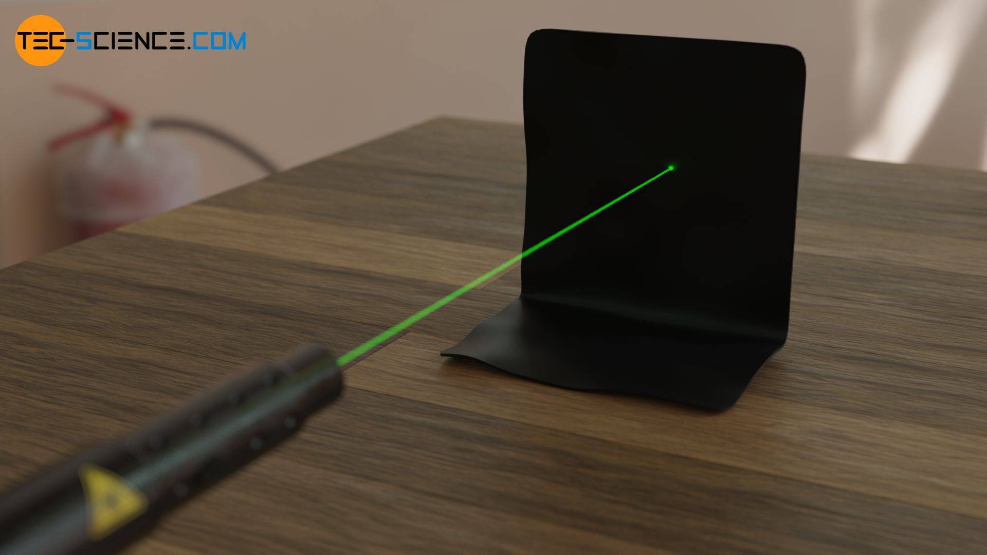 Laser beam on an absorbing surface