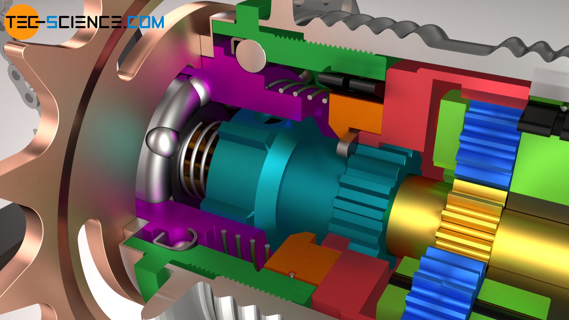 Sliding clutch of a three-speed gear hub