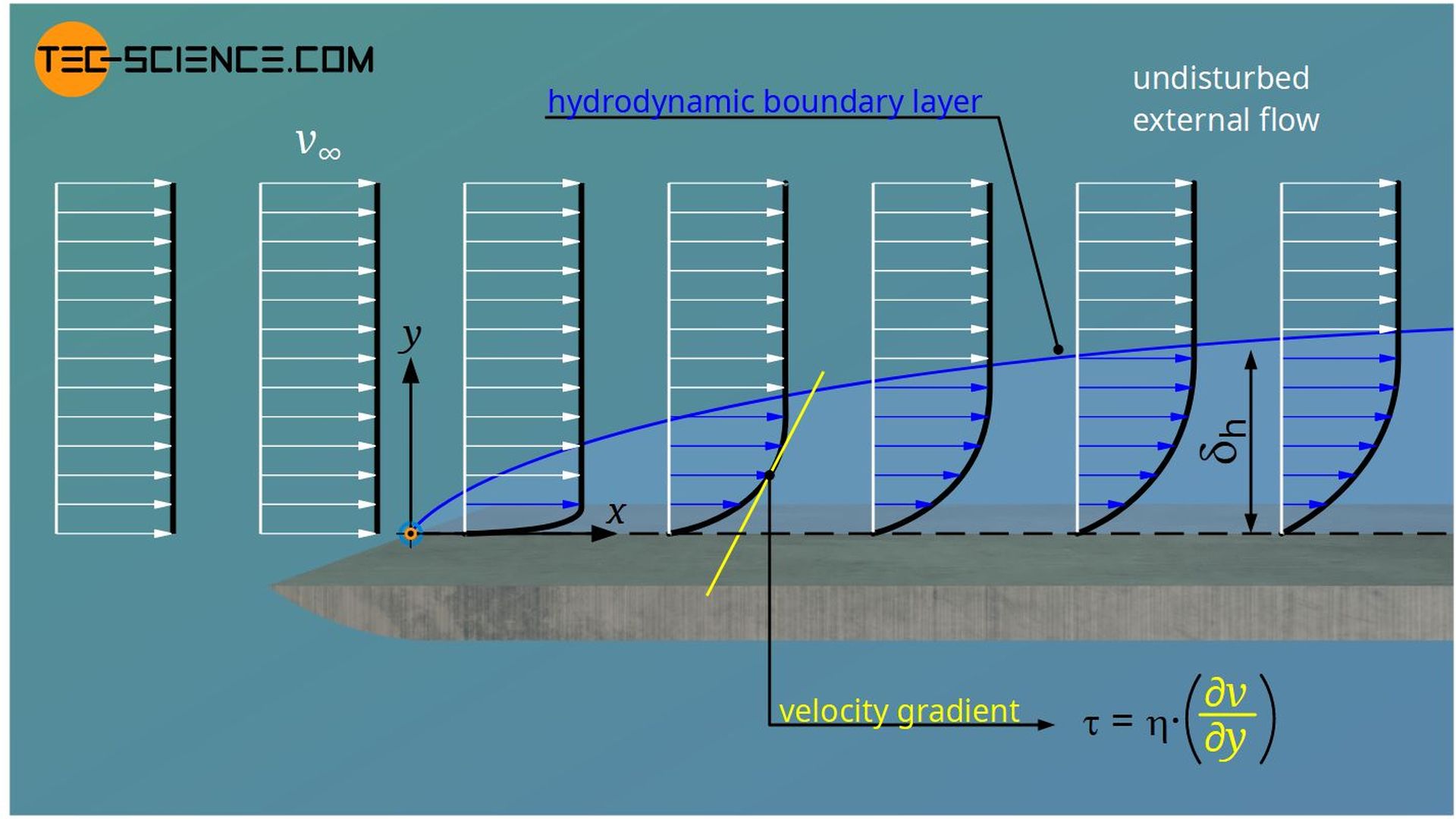 Hydrodynamic boundary layer (velocity boundary layer)