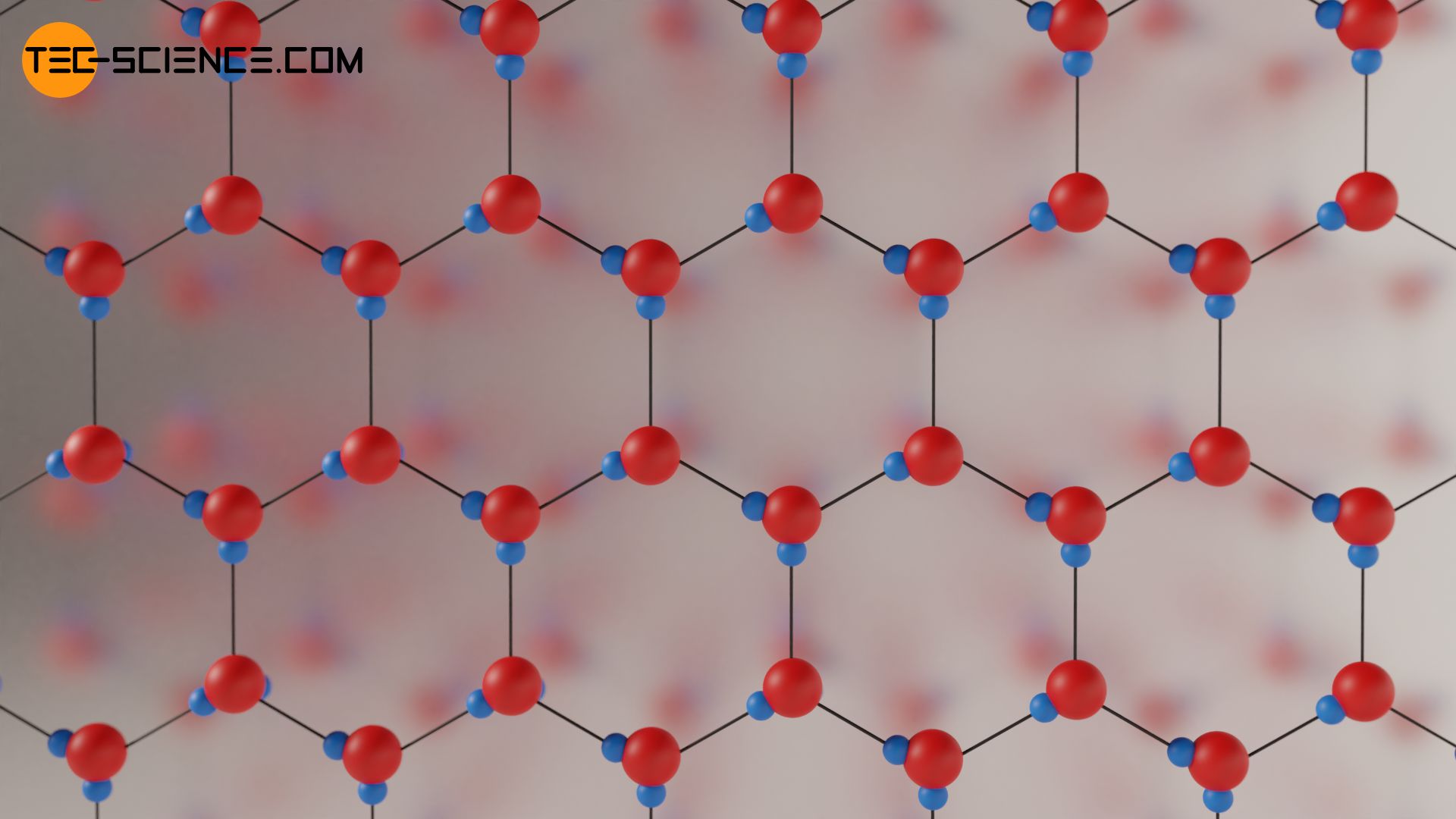 Hexagonale Kristallstruktur von Eis als Folge der Dichteanomalie