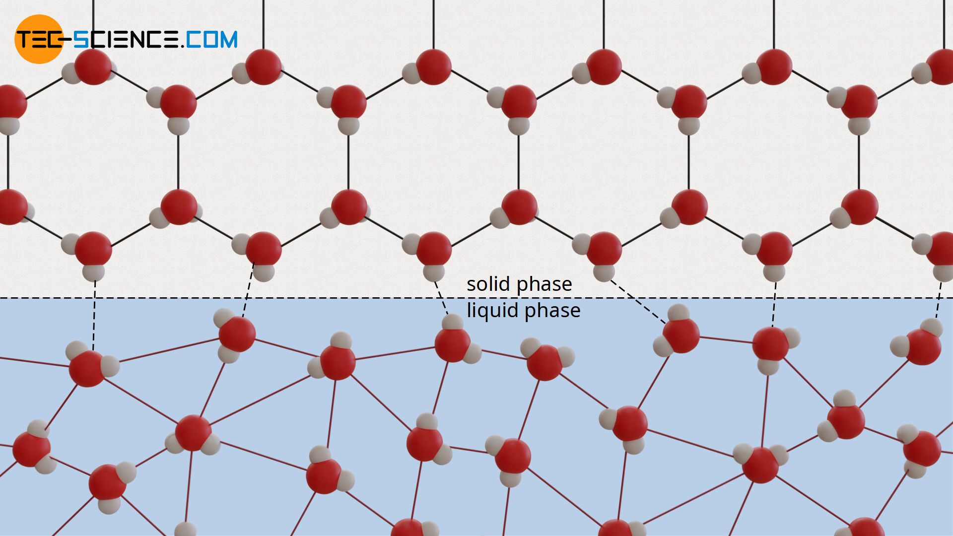 Transition from the solid to the liquid phase