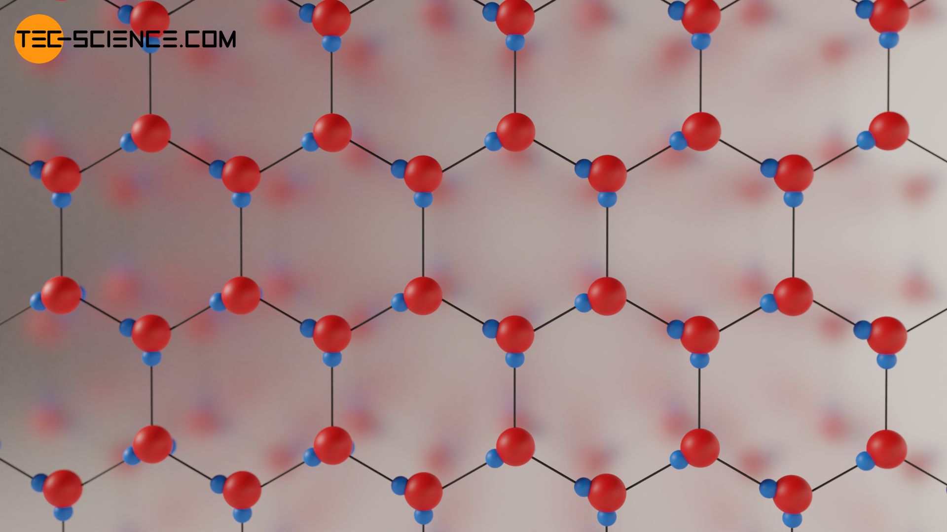 Hexagonal crystal structure of ice as a consequence of the density anomaly
