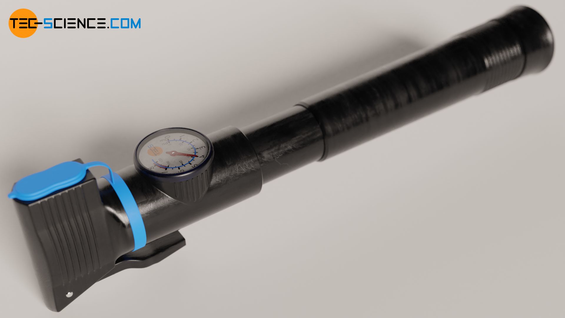 Rapid compression of air in a sealed air pump as an example of an approximately isentropic process